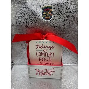 Hallmark North Pole 16 Snow Coasters 4 Designs Comfort Food Joy Gift Set